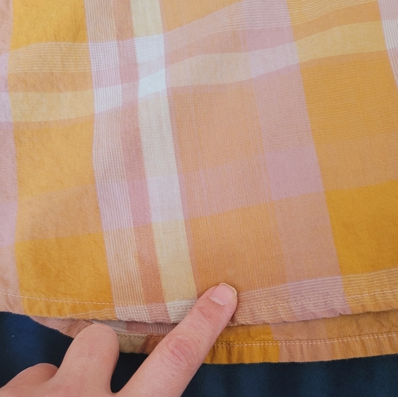 Prana Deryn Collar Plaid Dress, Size Medium - Picture 14 of 15